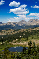 Western view from top of Cottonwood Pass, CO