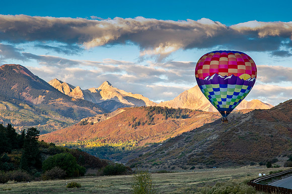 Hot Air balloon, near Snowmass, CO
